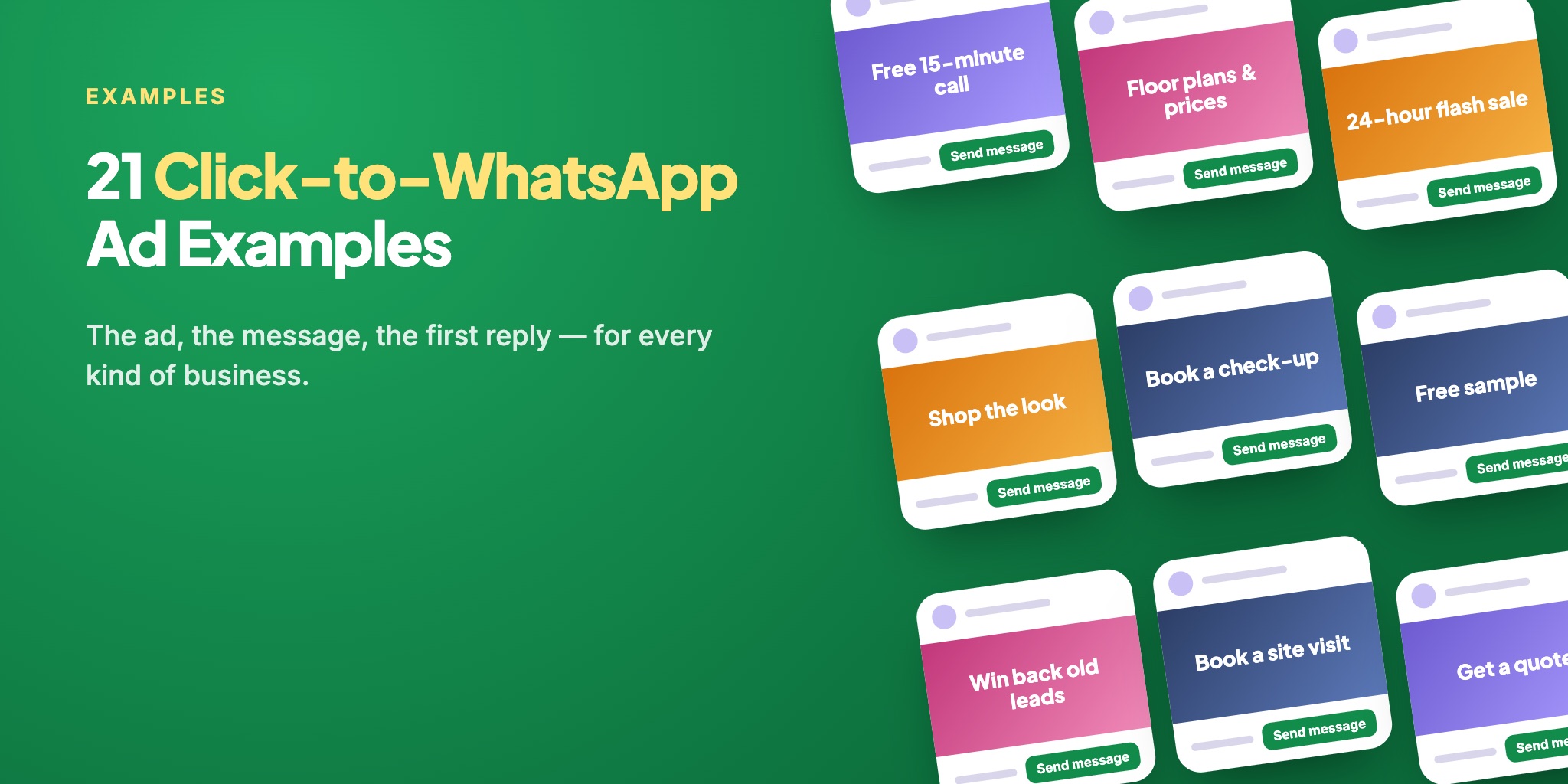21 Click-to-WhatsApp Ad Examples